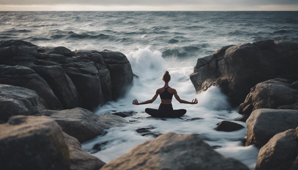 yoga poses inspired ocean